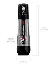 PDX Elite ViewTube MAX View Rechargeable Mens Stroker Black Masturbators and Strokers